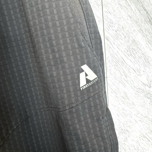 Eddie Bauer First Ascent Guide Grid Pants Mens XL Black Pull On Outdoor Hiking - Picture 2 of 7